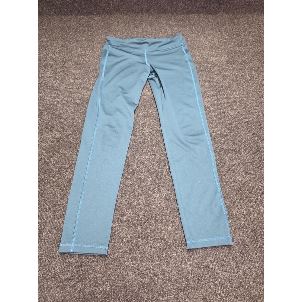 Old Navy Active Teal Blue Leggings Womens Large Cropped Athletic Yoga Pants